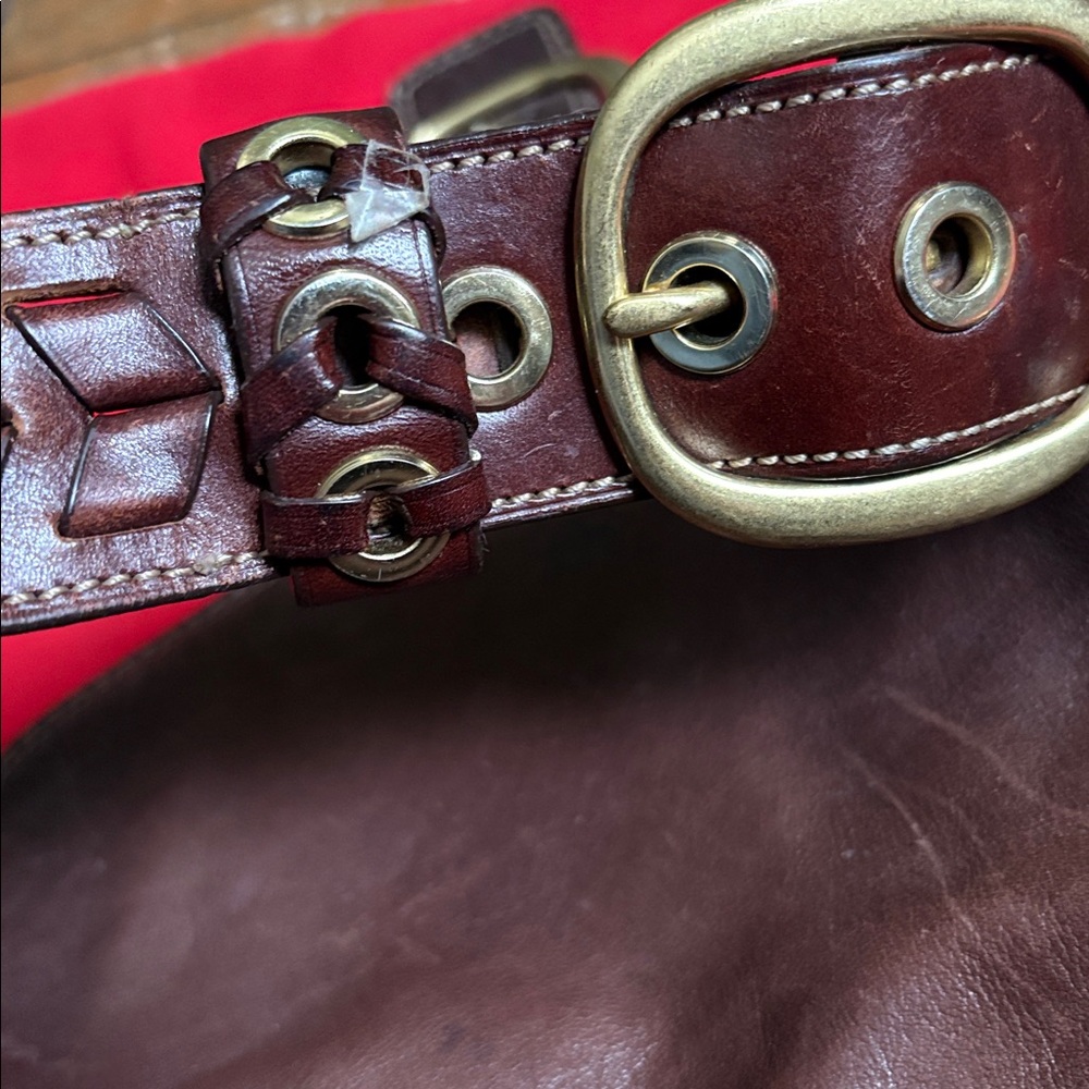 Coach Bleeker mahogany satchel bag 11434. - Picture 7 of 13